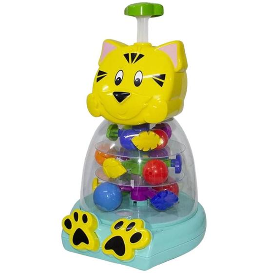 Imagem de Brinquedo Pedagógico Tateti Calesita Pet Mix - Amarelo/Verde