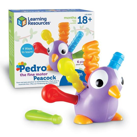 Imagem de Brinquedo Pedrinho Pavão - Desenvolvimento de Motricidade Fina (18+ Meses)