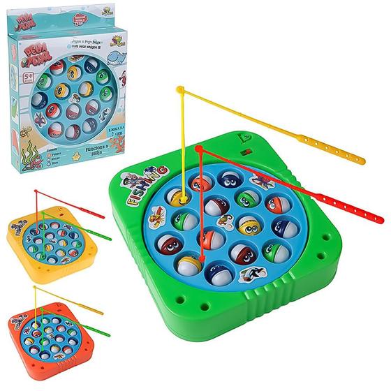 Imagem de Brinquedo Pega Peixe Quadrado com 15 Peixes Art Brink 5+