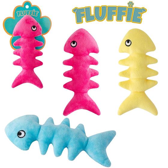 Imagem de Brinquedo peixe de pelúcia com som fluffie