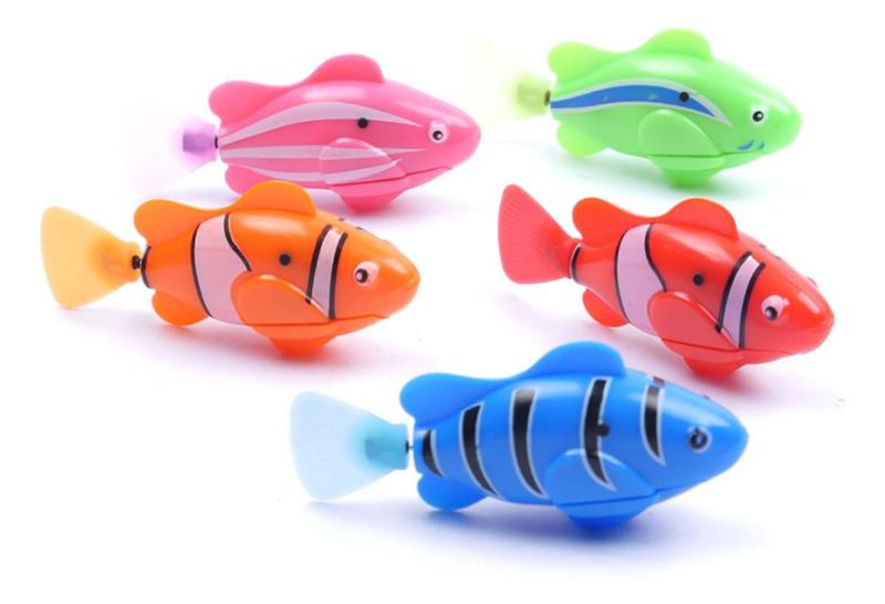 Imagem de Brinquedo Peixe Robô Autônomo Sensor Para Aquário Piscina Banheira