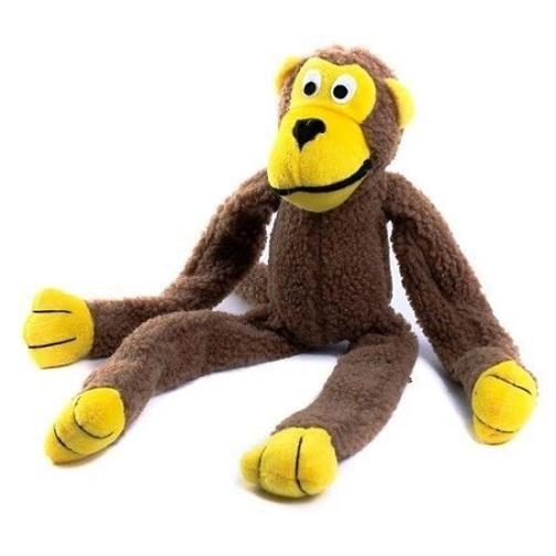 Imagem de Brinquedo Pelúcia Com Apito Para Cães Modelo Macaco