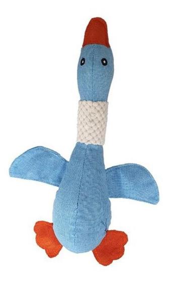 Imagem de Brinquedo Pelúcia Com Apito Para Cães Modelo Pato