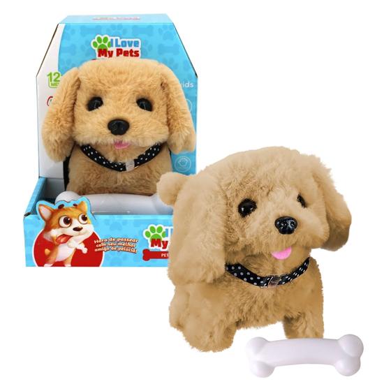 Imagem de Brinquedo Pelúcia I Love My Pet Pals Cachorrinho Cor Marrom Multikids - BR2057