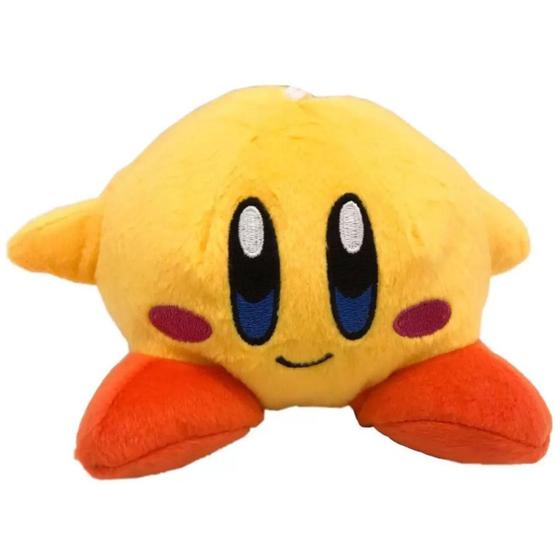 Imagem de Brinquedo Pelucia Kirby Amarelo 20cm Turma do Mario Antialergico