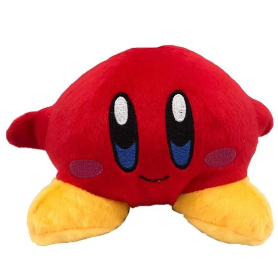 Imagem de Brinquedo Pelucia Kirby Vermelho 20cm Turma do Mario Antialergico