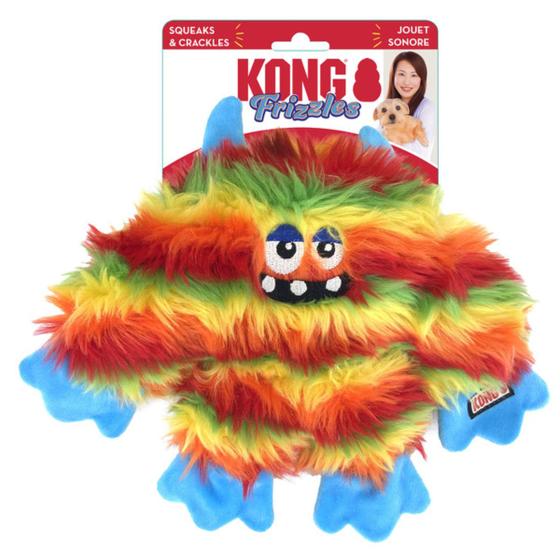 Imagem de Brinquedo Pelucia Kong Frizzles Zazzle Com Apito e Estalitos para Cães