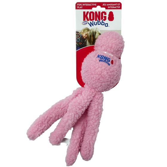 Imagem de Brinquedo Pelúcia Macia Para Cachorro Kong Snugga Wubba G Rosa