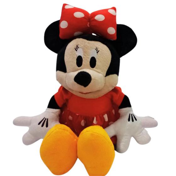 Imagem de Brinquedo Pelucia Minnie M2 Vermelha 45cm Antialérgica Bordada