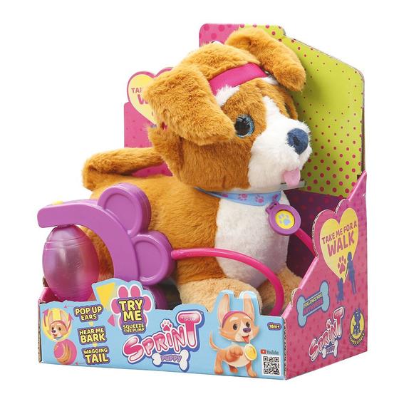 Imagem de Brinquedo Pelúcia Walking Petz Corgi Interativo Abana Rabo E Late Multikids