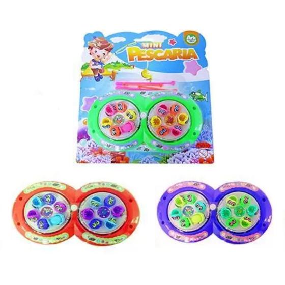 Imagem de Brinquedo Pescaria Infantil Pega Peixe Com Vara Corda Duplo