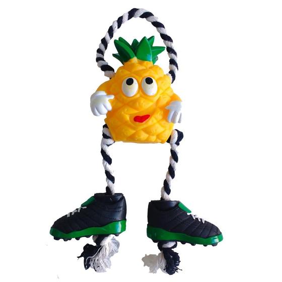 Imagem de Brinquedo Pet Abacaxi com Chuteira - Tudo em Caixa