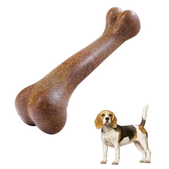 Imagem de Brinquedo Pet Mordedor Osso Natural 15cm Cães Porte MEDIO G
