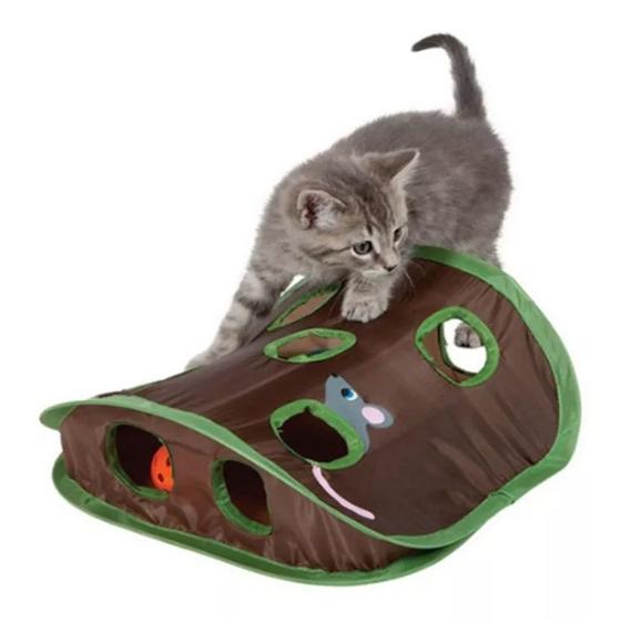 Imagem de Brinquedo Pet Tenda Toca de Caça Para Gatos Interativa