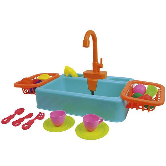 Imagem de Brinquedo Pia de Cozinha Infantil Sai Água de Verdade com Acessórios - Verde - Fenix