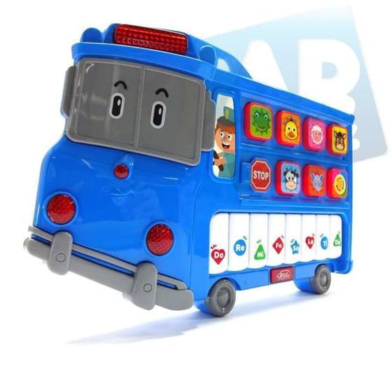 Imagem de Brinquedo Piano  AutoBus  Didático Músical Com Luz(Azul)