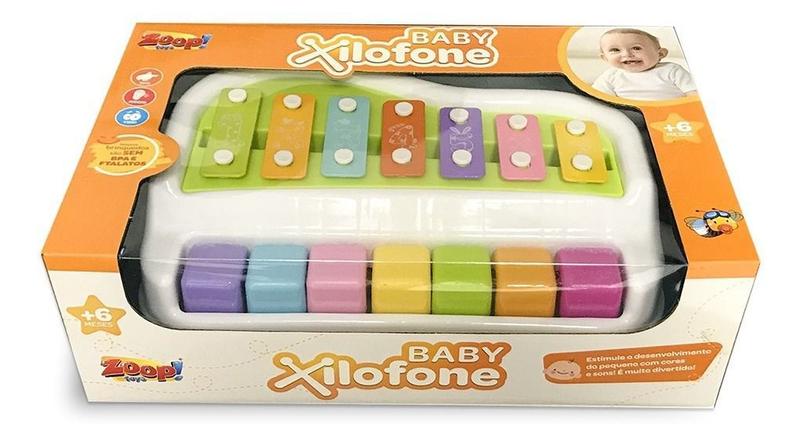 Imagem de Brinquedo Piano Baby Xilofone Infantil Canções P/ Bebês