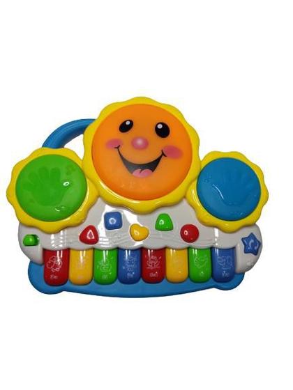 Imagem de Brinquedo Piano Infantil Musical Teclado Bebê Divertido Drum