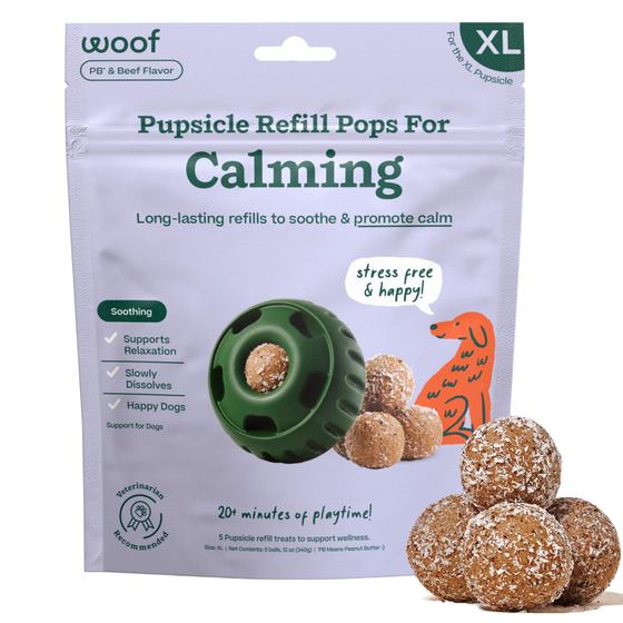 Imagem de Brinquedo Picolé Refill Pops Calming Woof para Cães - 5 Unidades