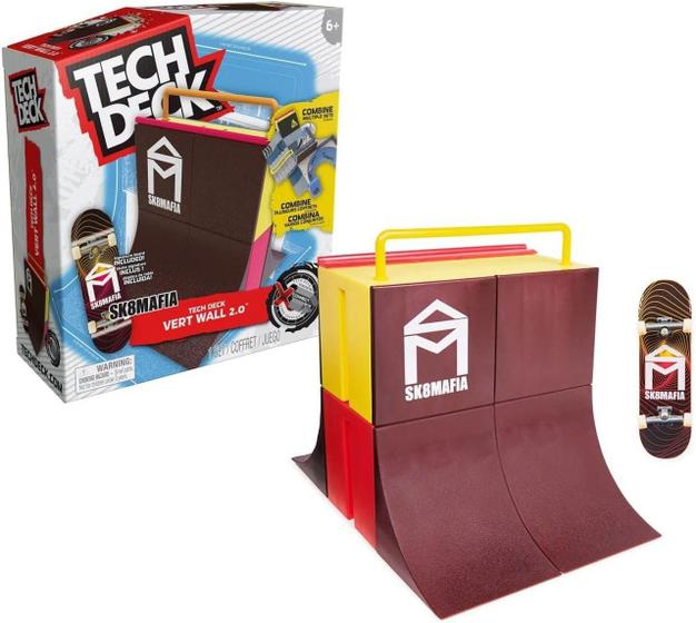 Imagem de Brinquedo Pista + Skate de Dedo Tech Deck Vert Wall 2.0 - Sunny 2894