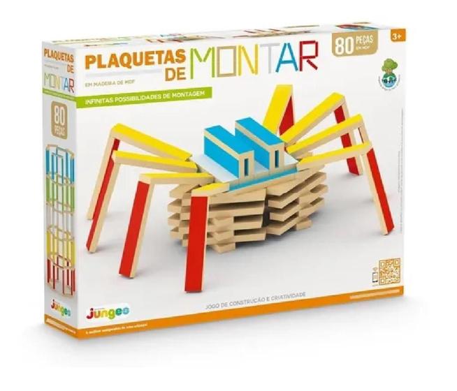 Imagem de Brinquedo Plaquetas De Montar 80 Peças - Junges