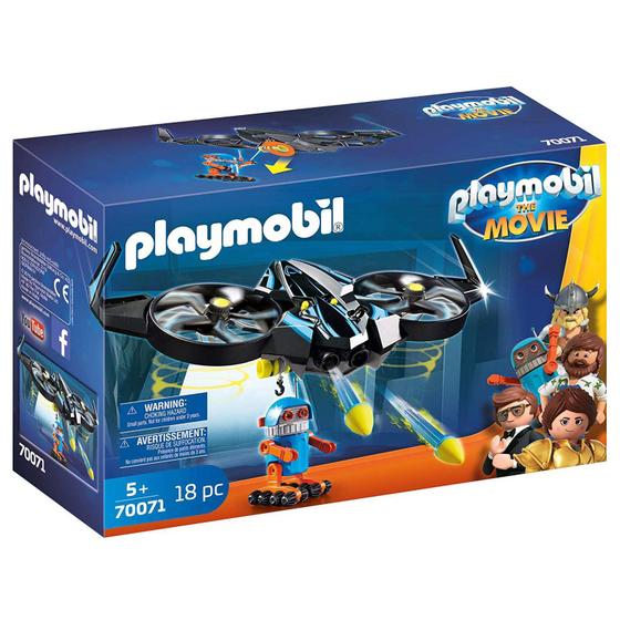 Imagem de Brinquedo Playmobil O Filme Robotitron Com Drone Sunny 70071