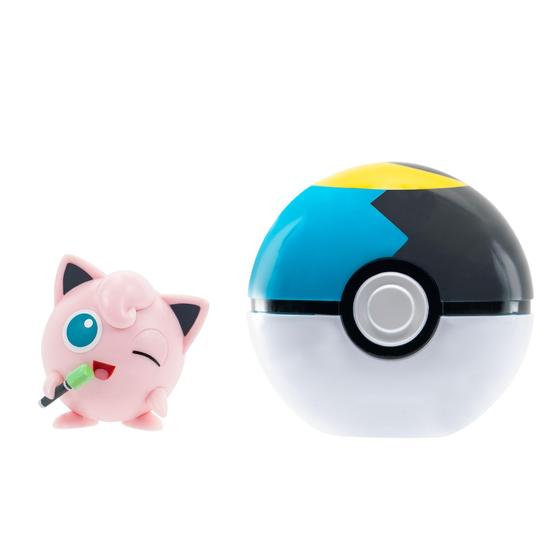 Imagem de Brinquedo Pokémon Clip N Go Jigglypuff com Moon Ball para crianças a partir de 4 anos