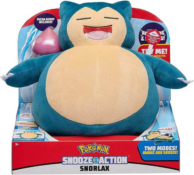 Imagem de Brinquedo Pokemon Pelucia De Luxo Snorlax Com Som 2784 Sunny