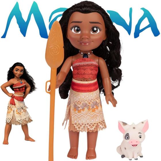 Imagem de Brinquedo Princesa Moana Articulada Colorida Meninas E