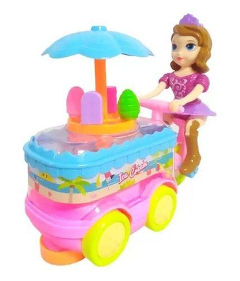 Imagem de Brinquedo Princesa Sofia No Carrinho De Sorvete Luzes E Som - Alinee