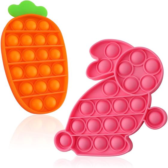 Imagem de Brinquedo Push Pop Bubble HFATMOS - Fidget de Silicone com Coelho
