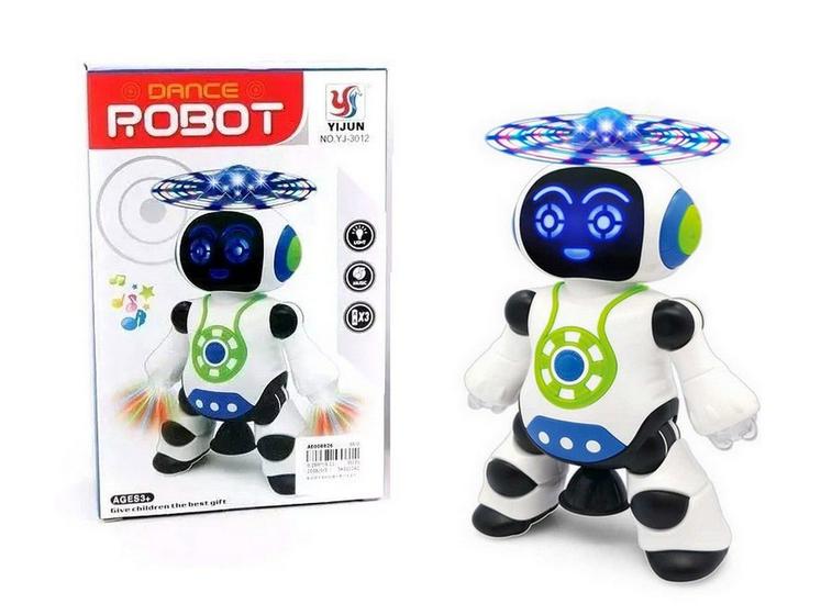 Brinquedo Que Robô Dança Gira 360 Emite Luzes E Musica Robot Menor preço em Brinquedo Que Robô Dança Gira 360 Emite Luzes E Musica Robot