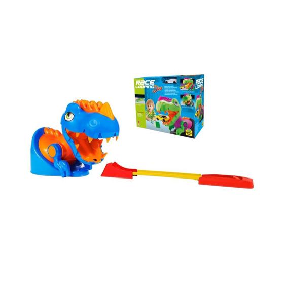 Imagem de Brinquedo race looping dino lançador com carrinho samba toys