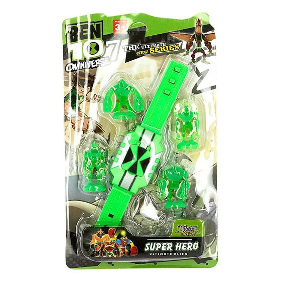Imagem de Brinquedo Relógio Ben 10 Omniverse Ominitrix Som Luz Mais 4 Alienígenas