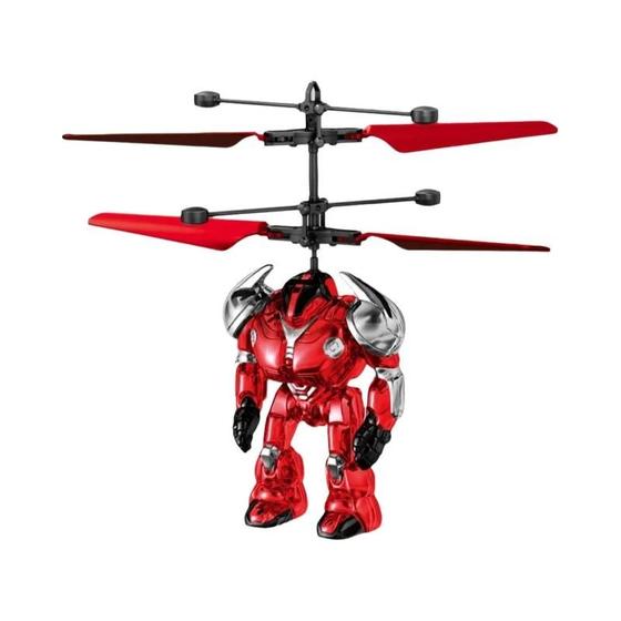 Imagem de Brinquedo Robô Voador Infantil Luminescente Com Sensor De Gestos, Helicóptero RC Inteligente Com
