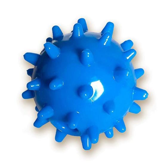 Imagem de Brinquedo São Benedito Pet Bola Maciça com Cravo Azul para Cães  - Tamanho M