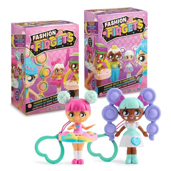 Imagem de Brinquedo Sensorial de Bolso - 2 Bonecas Fidgets Push Pop