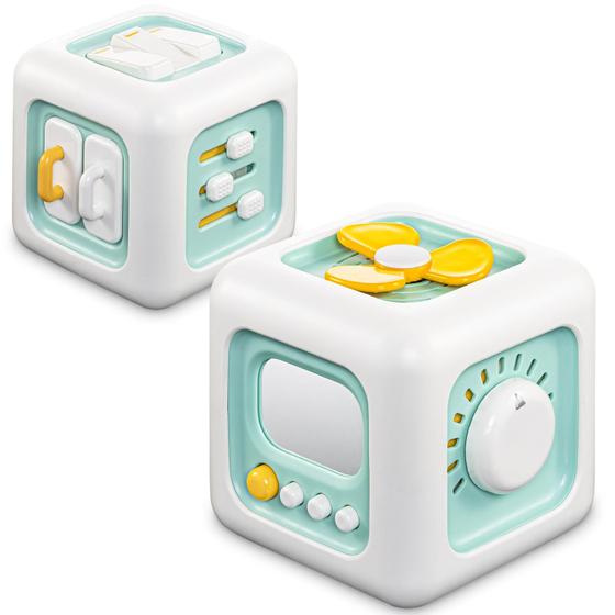 Imagem de Brinquedo Sensory Busy Cube SOCBTNSO para crianças de 1 a 3 anos