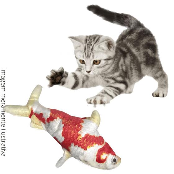 Imagem de Brinquedo Simulador Peixe Vivo Interativo para Gatos - Carpa