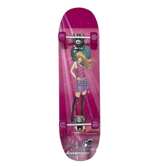 Imagem de Brinquedo Skate Infantil Menina Radical Princesa Capacete