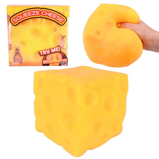 Imagem de Brinquedo Squishy Block Giggle Zone - Extra Grande - Formato de Queijo