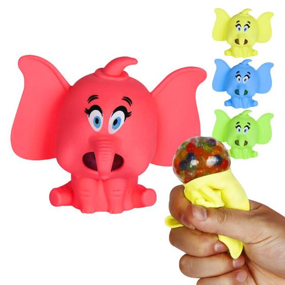 Imagem de Brinquedo Squishy Fidget Anti Estresse Colorido Elefante Bubble De Apertar