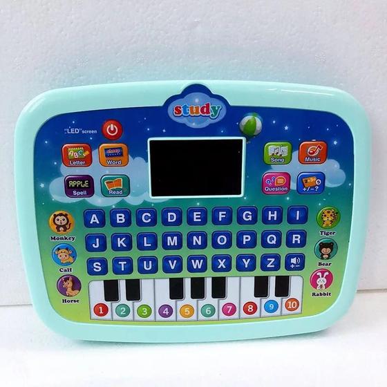 Imagem de Brinquedo Tablet infantil com som e luz- azul
