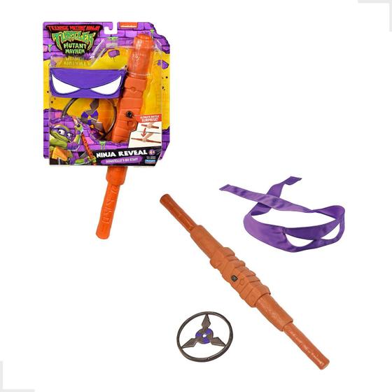 Imagem de Brinquedo Tartarugas Ninja Mascara E Arma De Batalha Cosplay Infantil