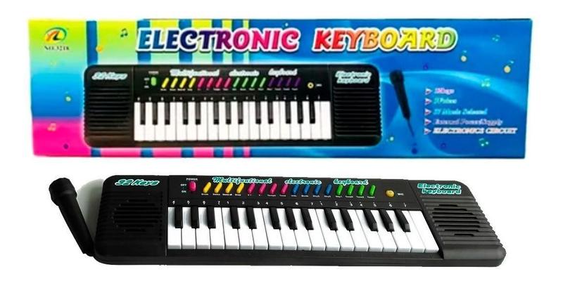 Imagem de Brinquedo Teclado Para Criança Piano Com Microfone Infantil