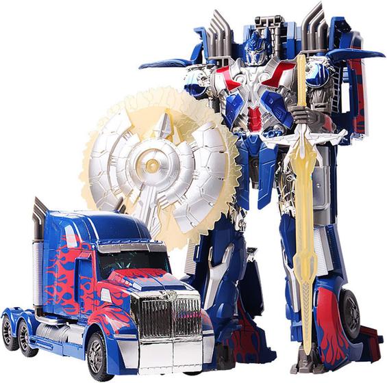 Imagem de Brinquedo Transformers Optimus Prime Robô Vira Caminhão 31cm
