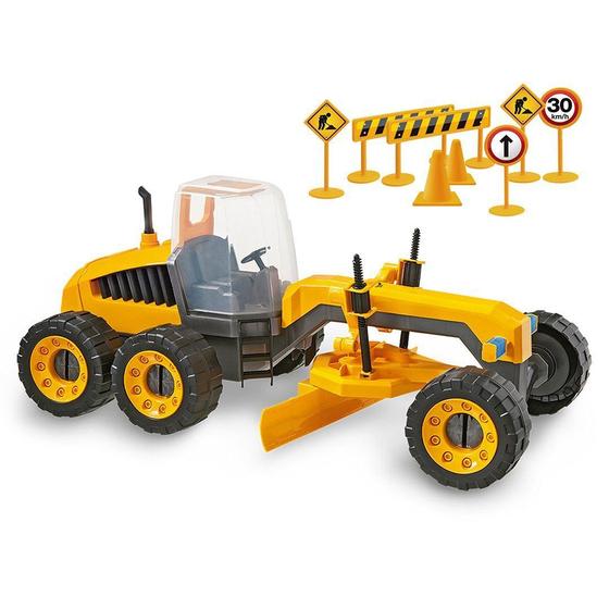 Imagem de Brinquedo Trator Articulável Motoniveladora Construction Machine 115 Plainer