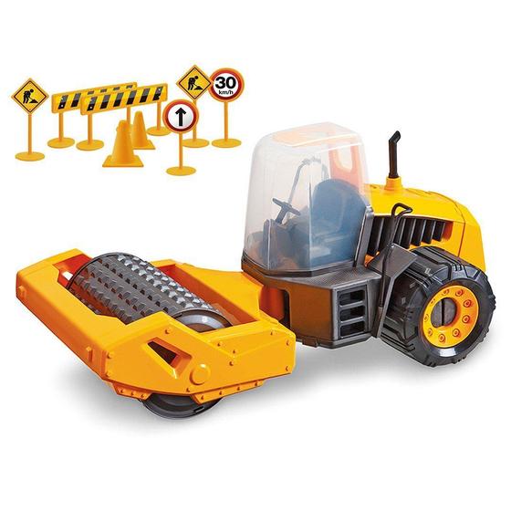 Imagem de Brinquedo Trator Articulável Sx Compactor Construction Machine Máquina de Construção