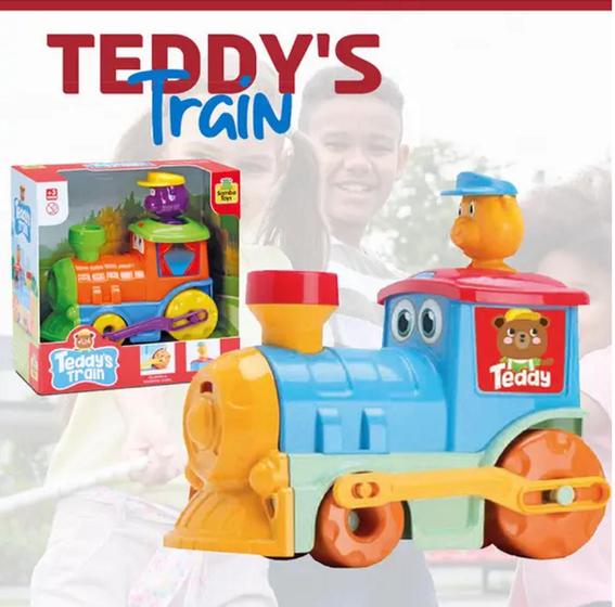 Imagem de Brinquedo Trenzinho Teddy's train 0250- Samba Toys