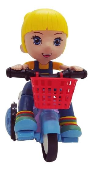 Imagem de Brinquedo Triciclo Divertido Bate Volta Empina Gira 360 Sons E Luz(Menina)